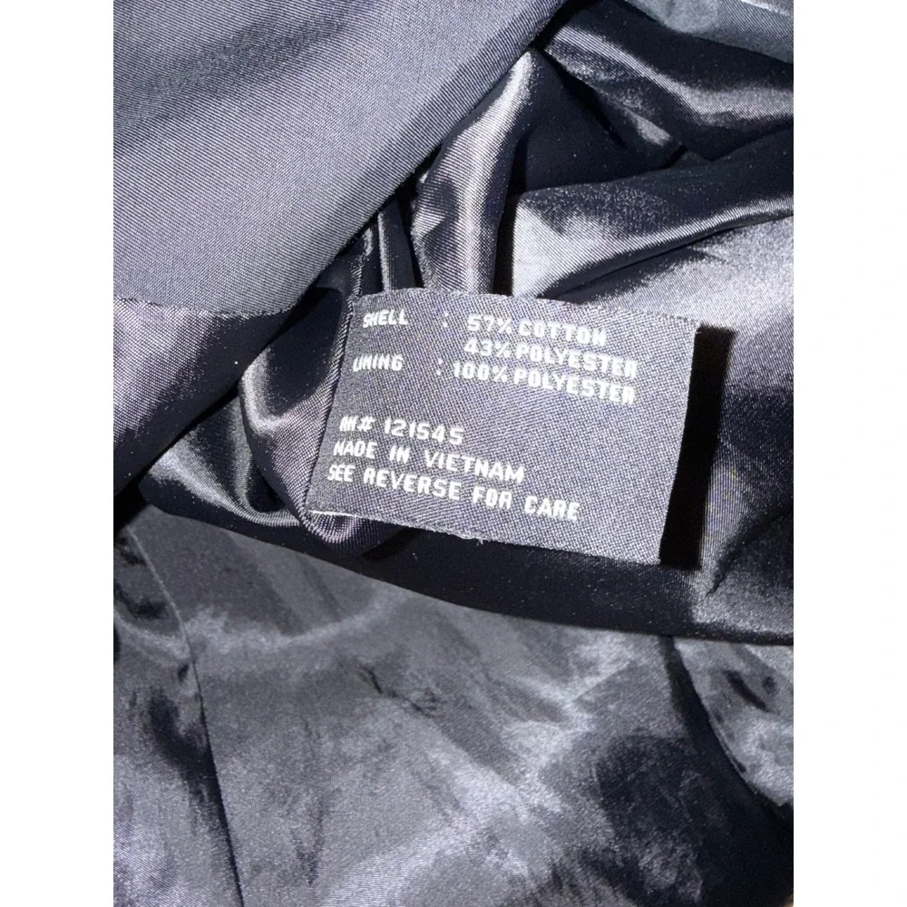 London Fog Trench‎ Coat Size XL Black Double Breasted Classic Long Jacket